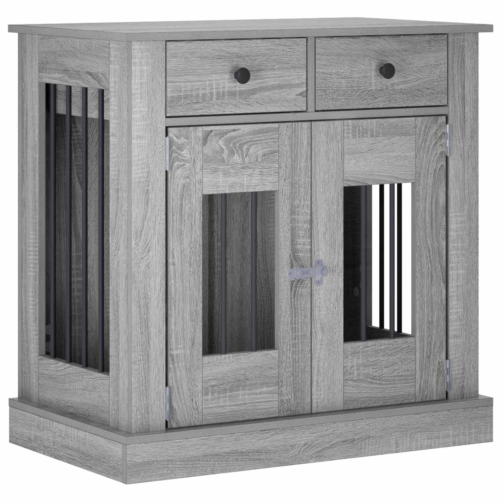 Mobile da cassa per cani Sonoma grigio 80 x 47,5 x 80 cm