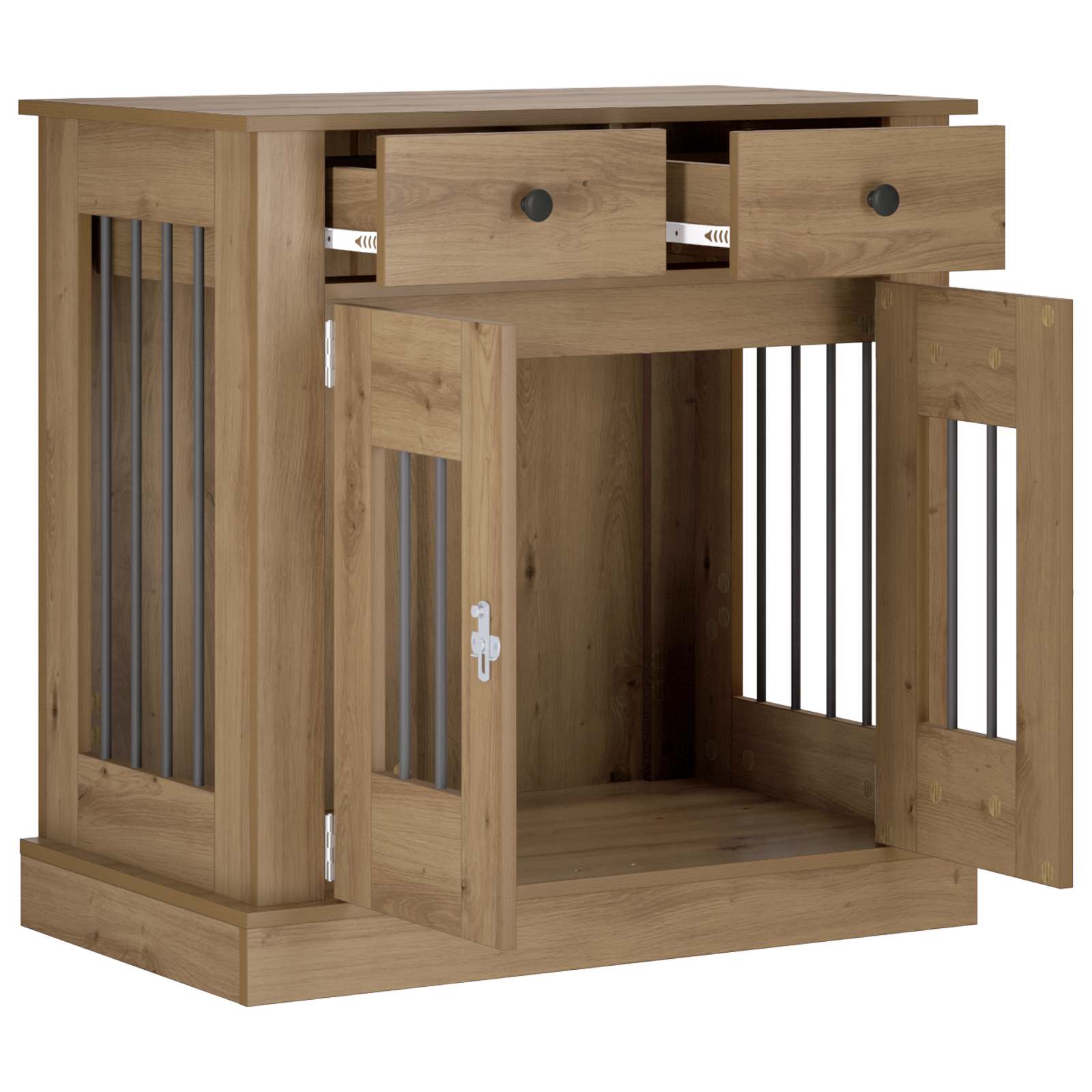 Mobile da cassa per cani Rovere Artigianale 80 x 47,5 x 80 cm
