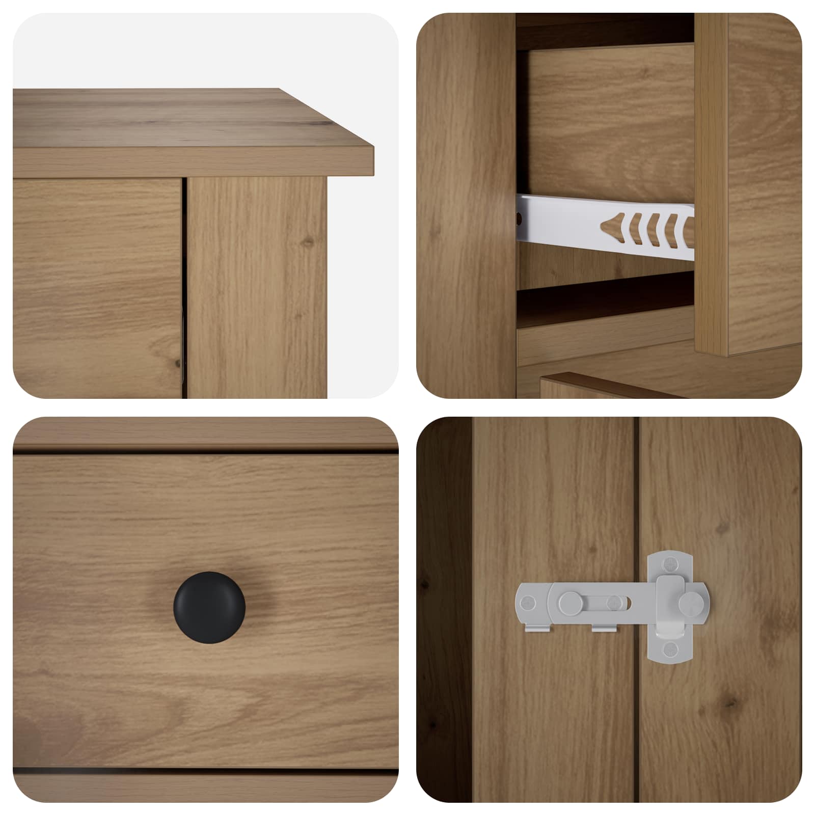 Mobile da cassa per cani Rovere Artigianale 80 x 47,5 x 80 cm