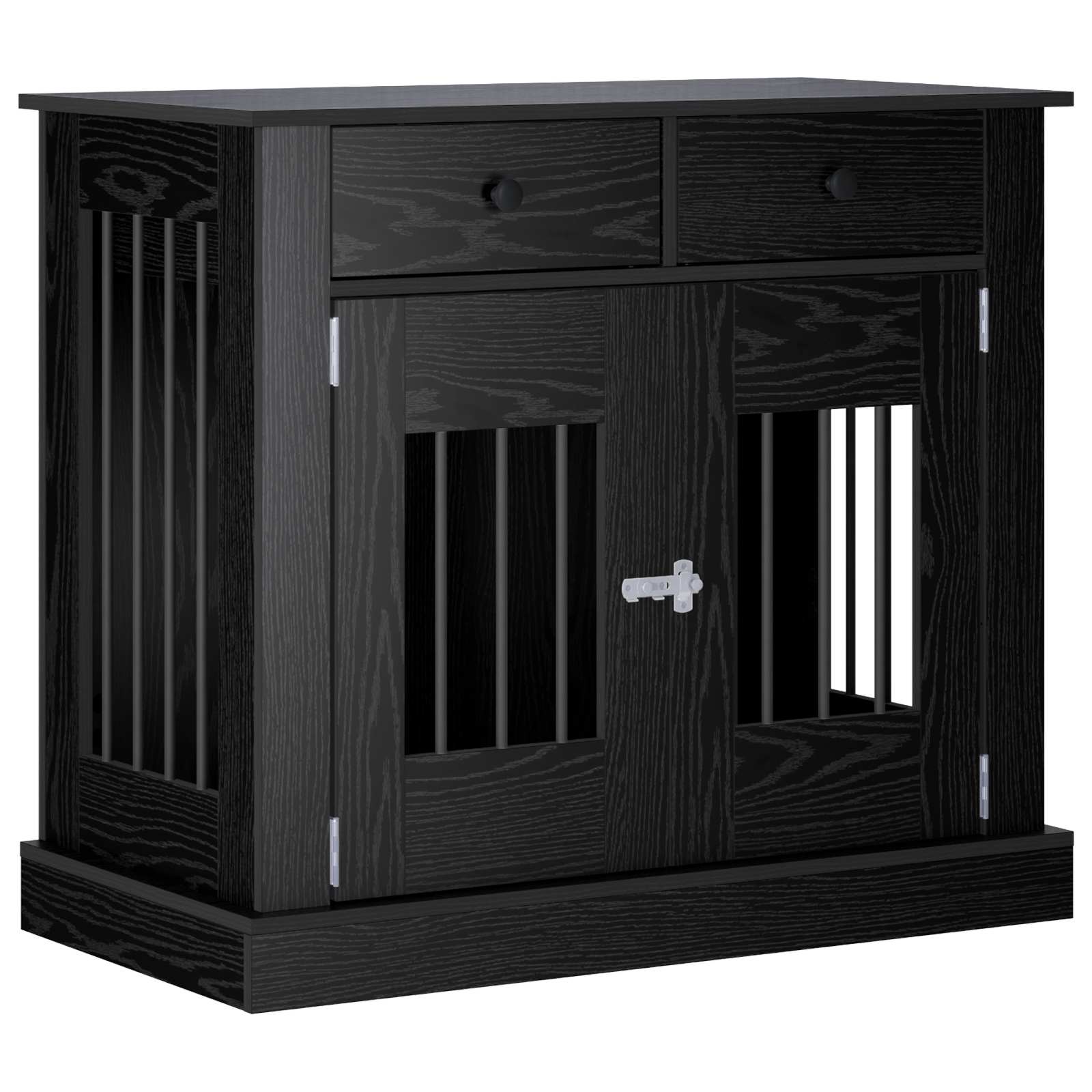 Mobile da cassa per cani Rovere Nero 90 x 47,5 x 80 cm