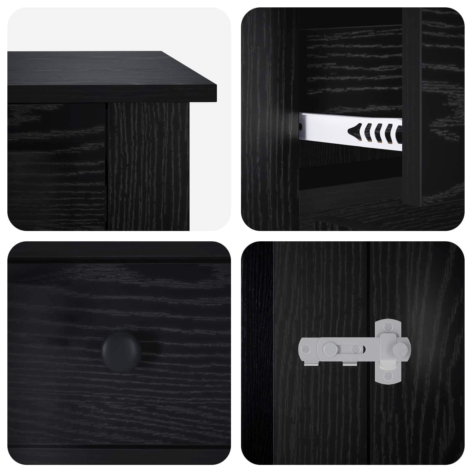 Mobile da cassa per cani Rovere Nero 90 x 47,5 x 80 cm