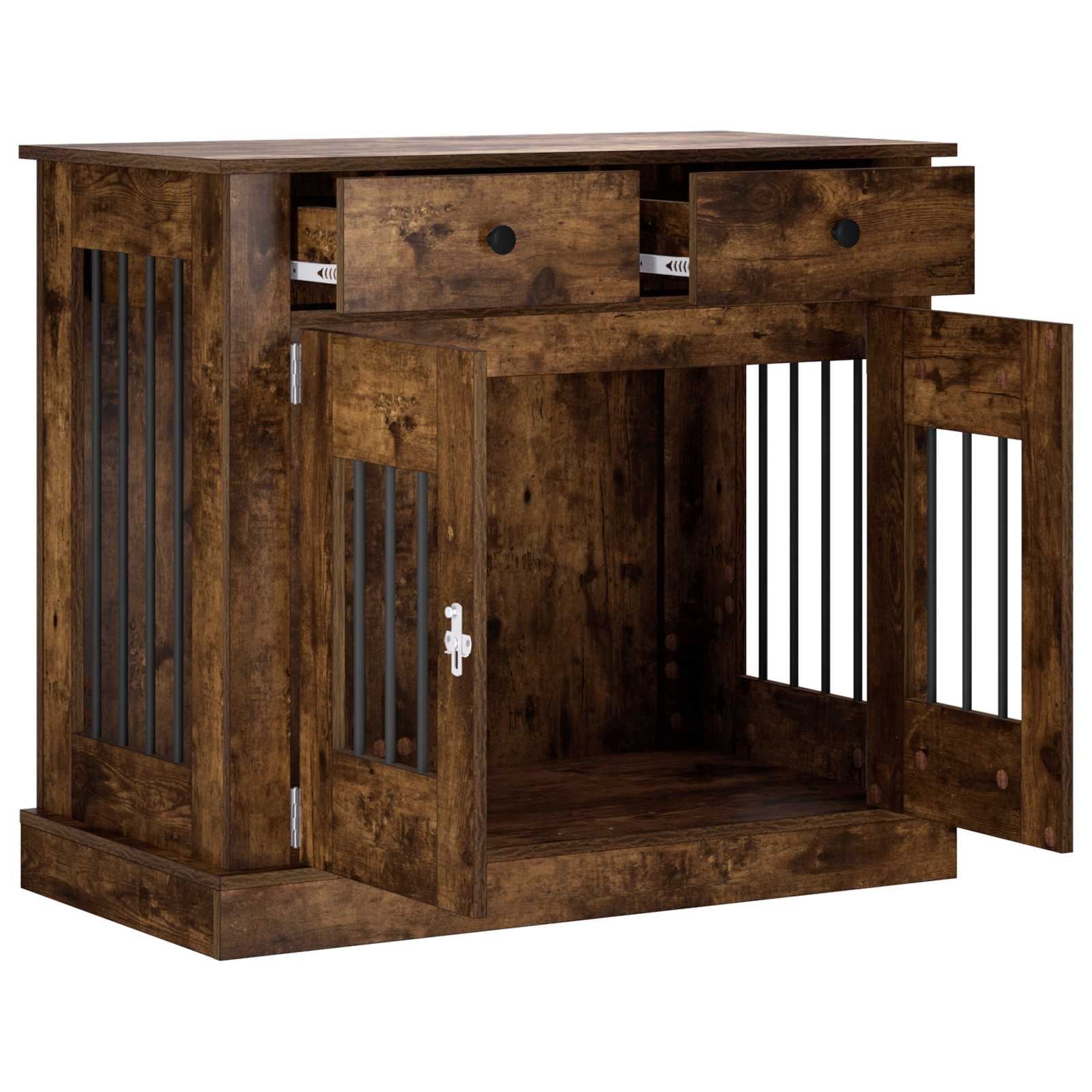 Mobile da cassa per cani Rovere Fumo 90 x 47,5 x 80 cm