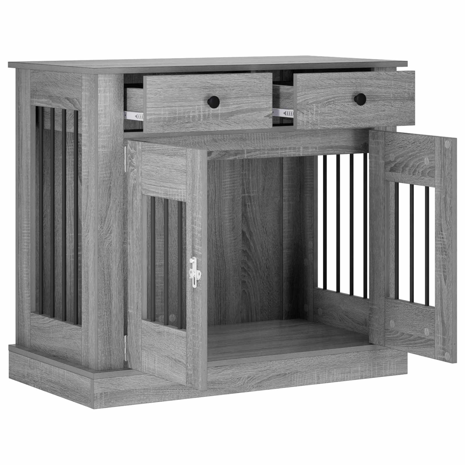 Mobile da cassa per cani Sonoma grigio 90 x 47,5 x 80 cm