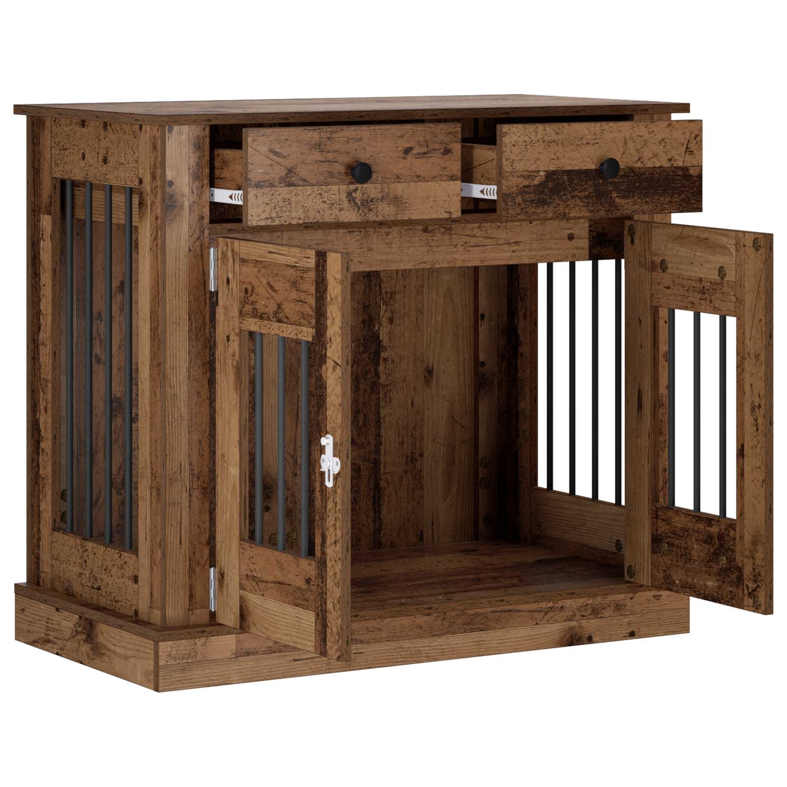 Mobile da cassa per cani Legno antico 90 x 47,5 x 80 cm