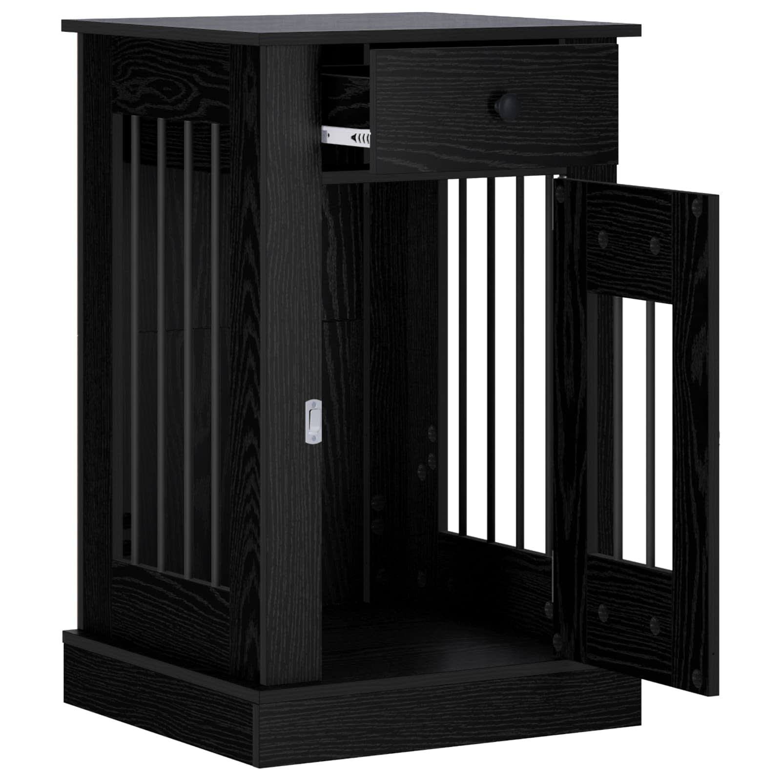 Mobile da cassa per cani Rovere Nero 50 x 47,5 x 80 cm