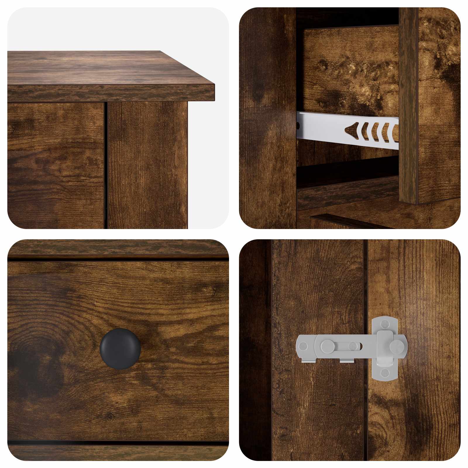 Mobile da cassa per cani Rovere Fumo 50 x 47,5 x 80 cm