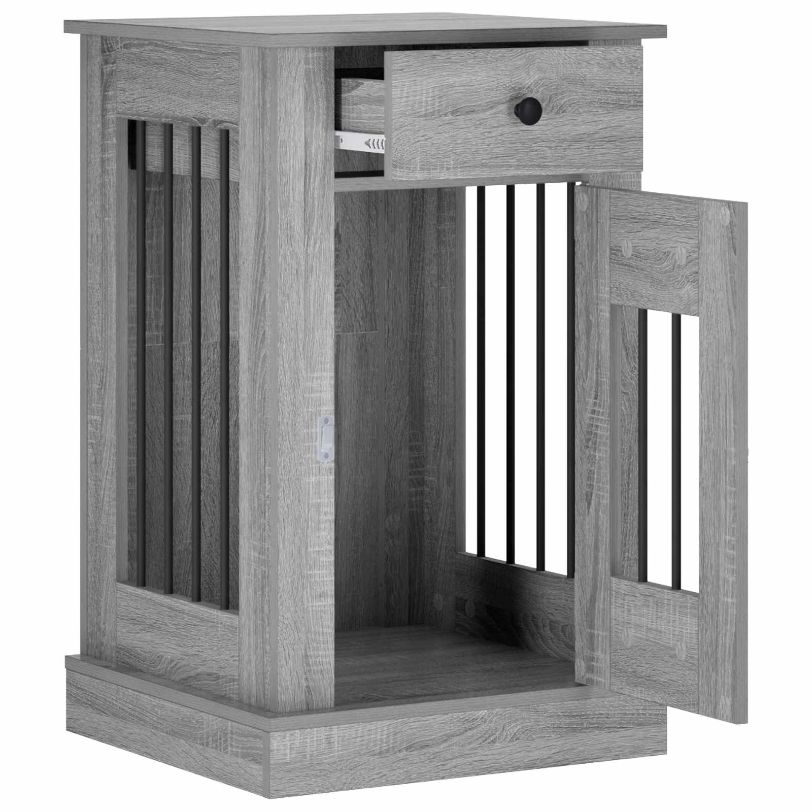 Mobile da cassa per cani Sonoma grigio 50 x 47,5 x 80 cm