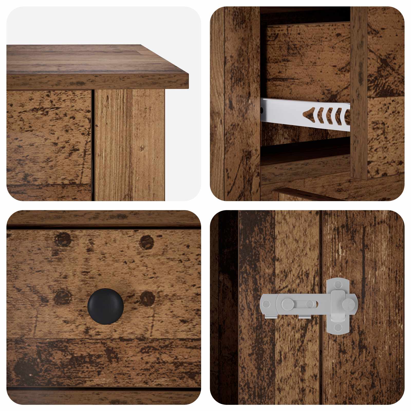 Mobile da cassa per cani Legno antico 50 x 47,5 x 80 cm