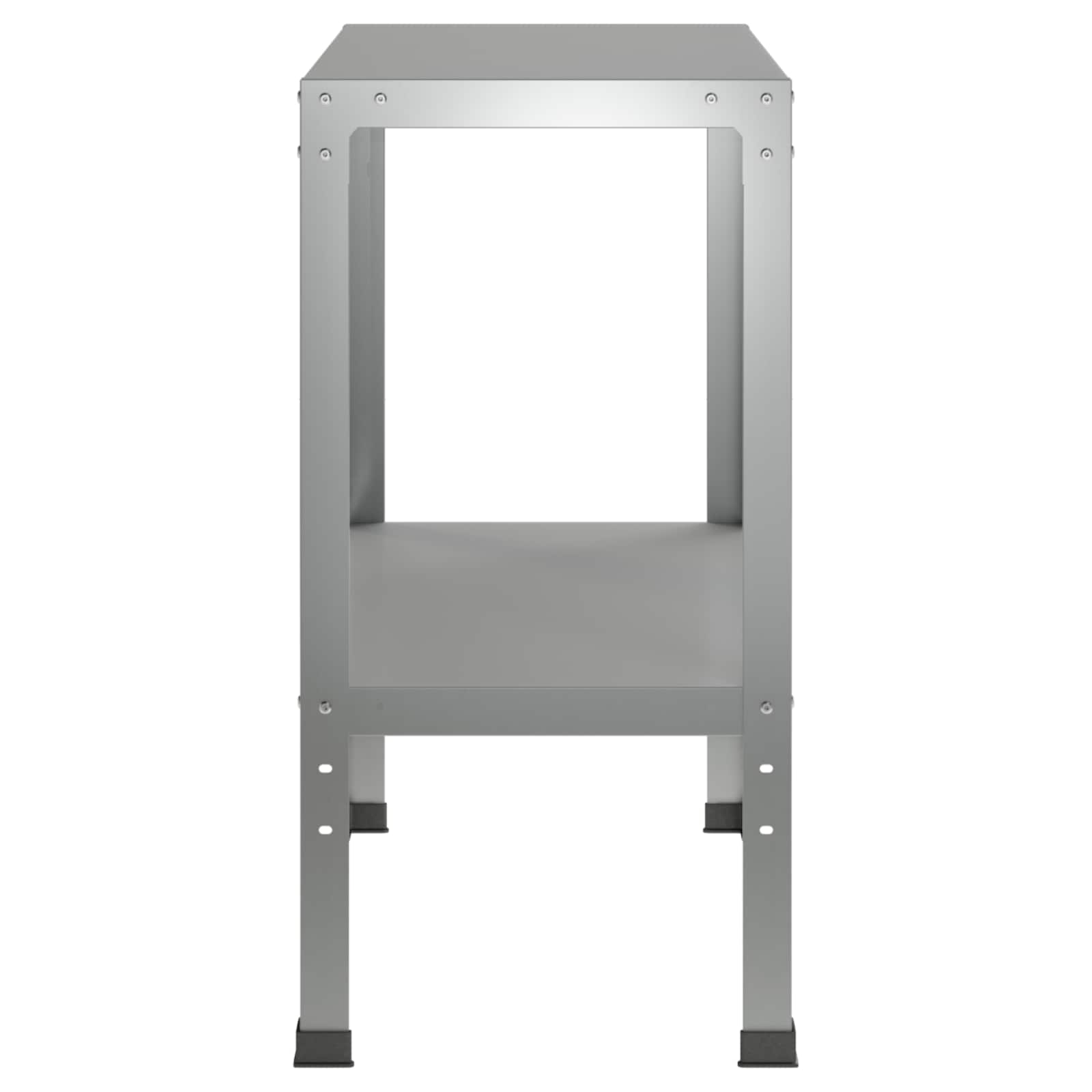 Tavolo da rinvaso 80 x 40 x 80 cm Acciaio zincato Argento