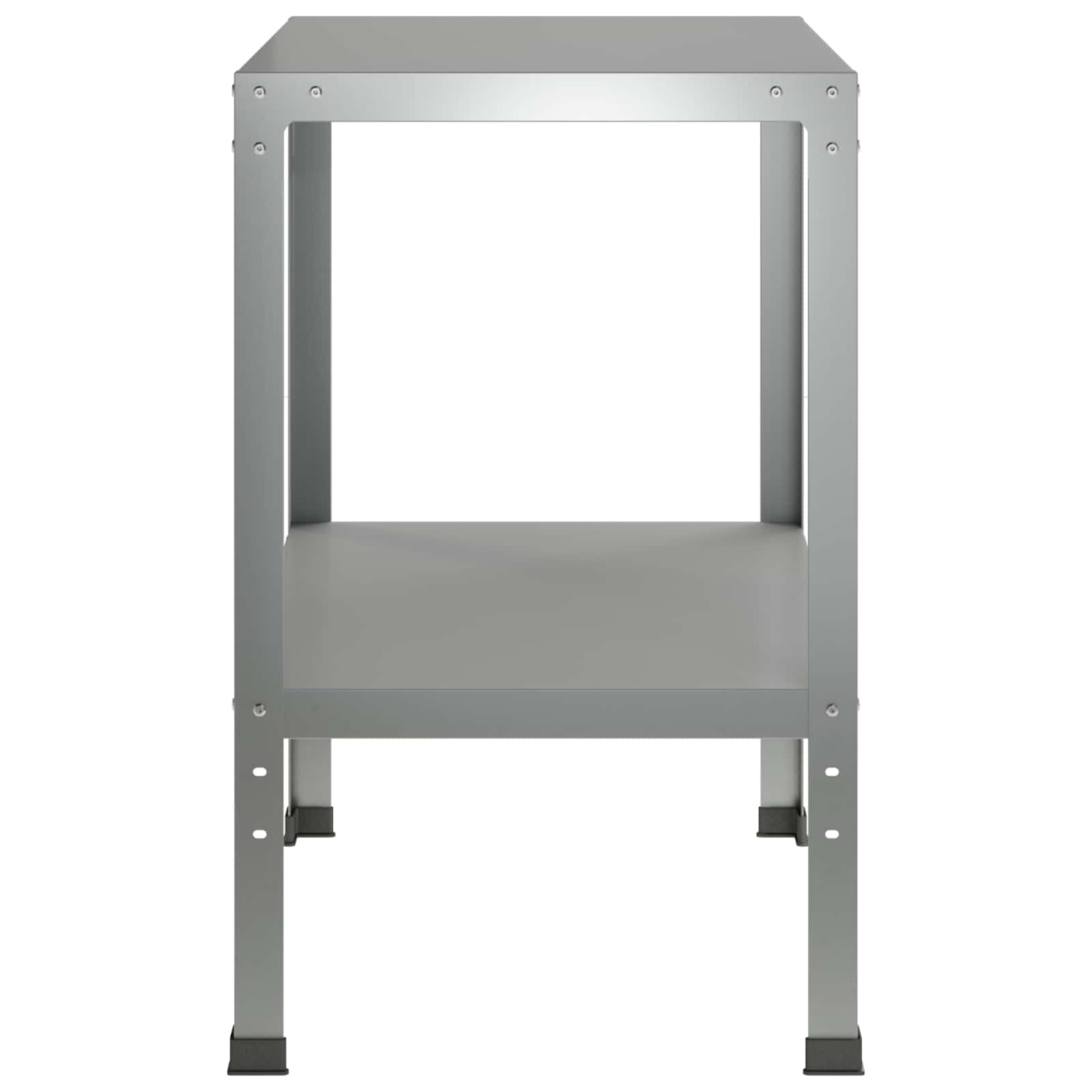 Tavolo da rinvaso 80 x 50 x 80 cm Acciaio zincato Argento