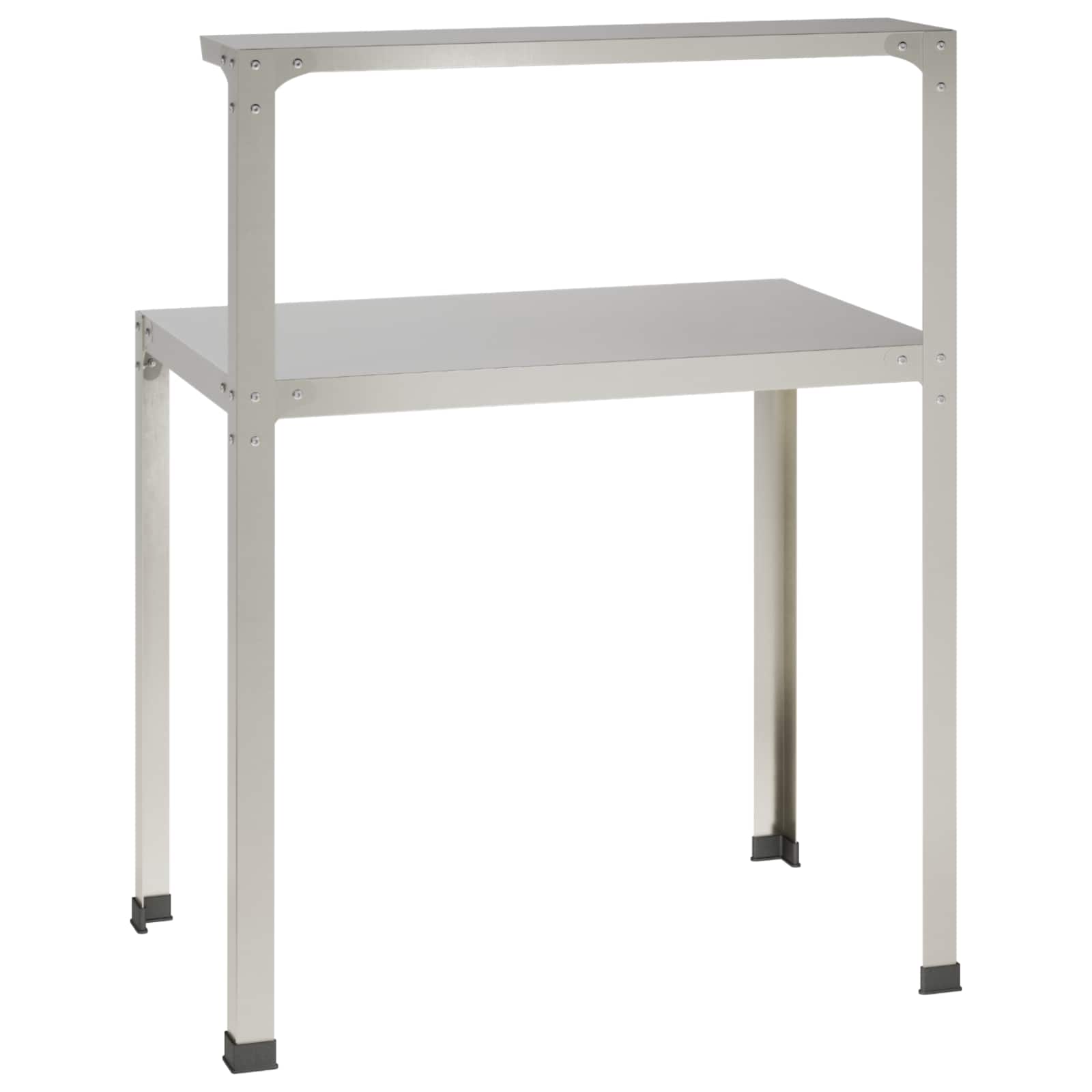 Tavolo da rinvaso 100 x 50 x 104 cm Acciaio Inox Argento
