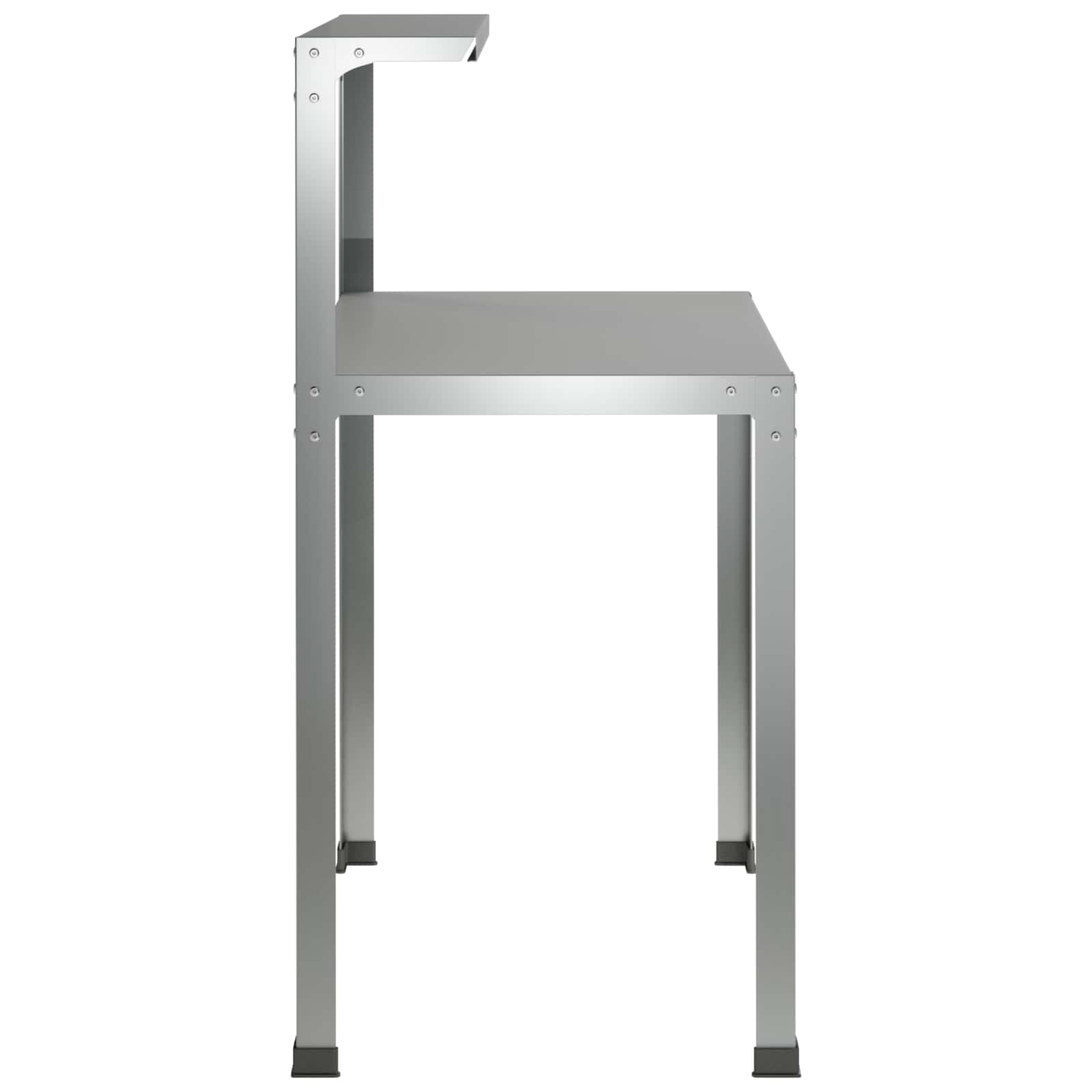 Tavolo da rinvaso 100 x 50 x 104 cm Acciaio zincato Argento