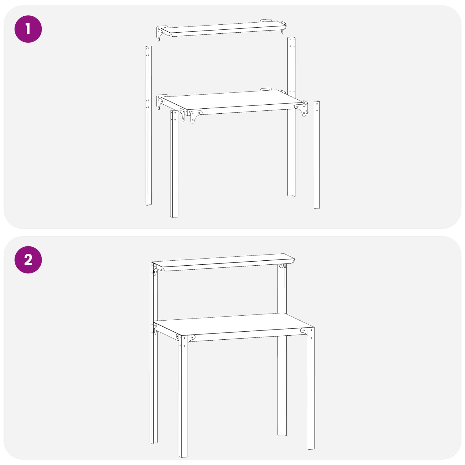 Tavolo da rinvaso 100 x 50 x 104 cm Acciaio zincato Argento