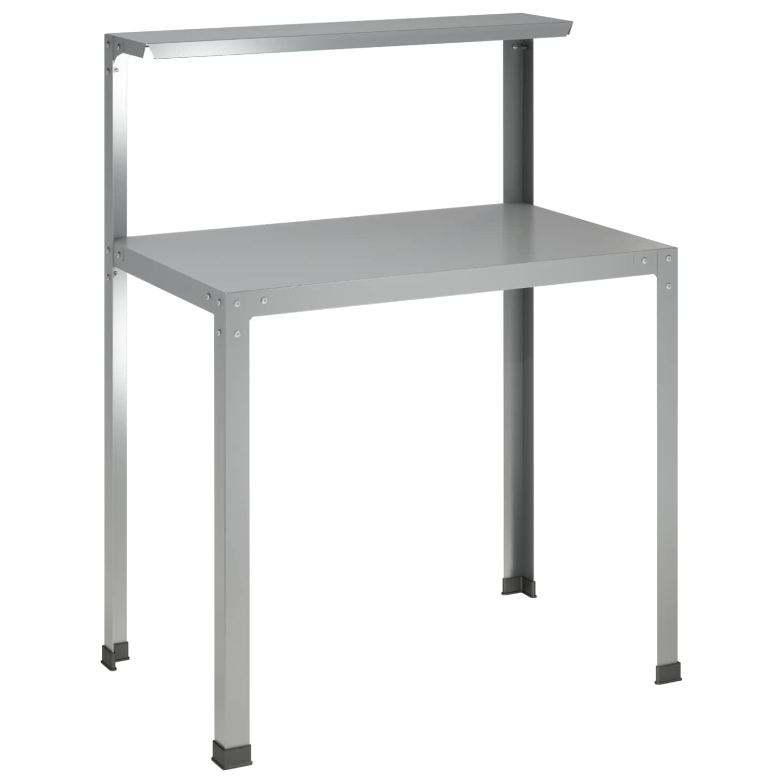 Tavolo da rinvaso 80 x 50 x 104 cm Acciaio zincato Argento