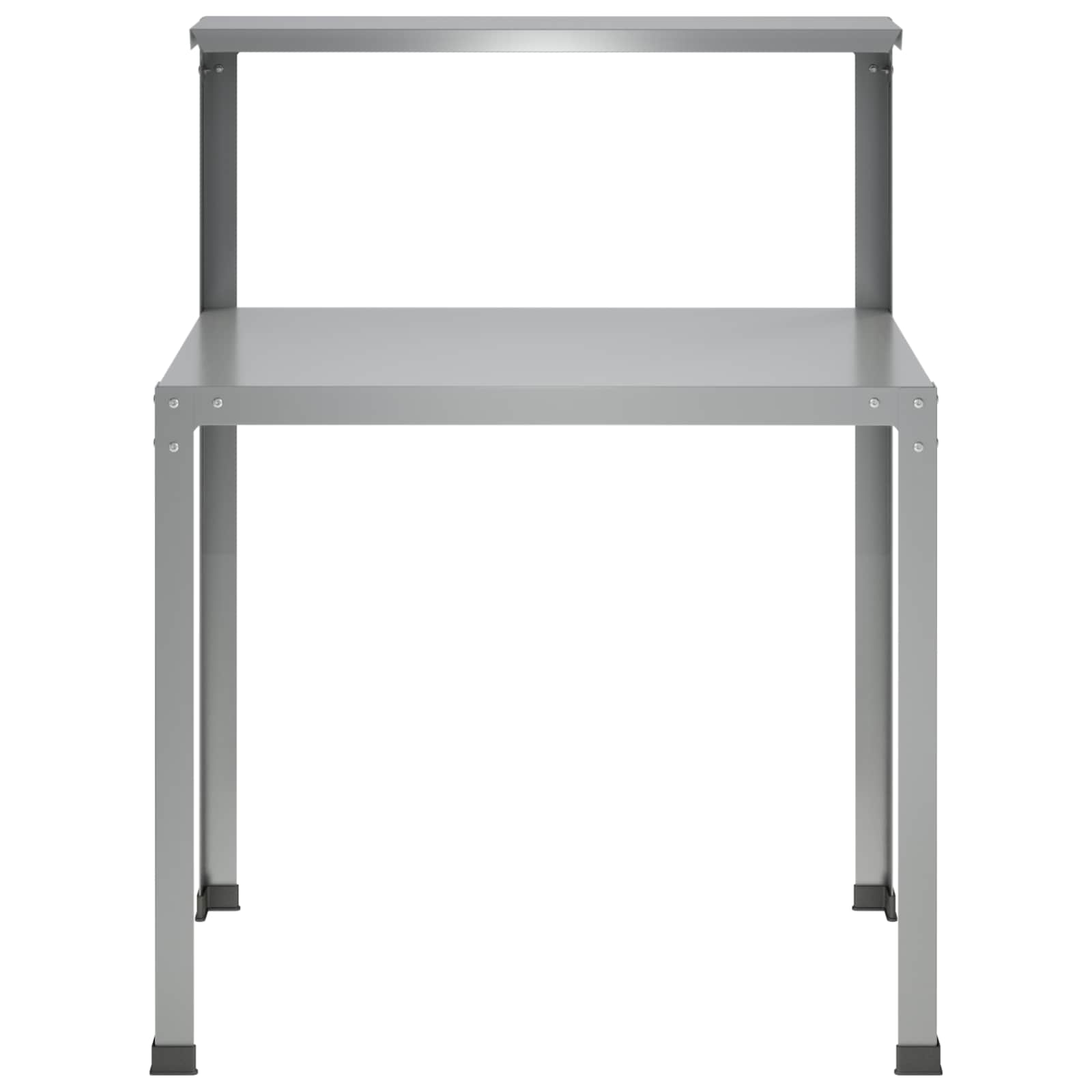 Tavolo da rinvaso 60 x 50 x 104 cm Acciaio zincato Argento