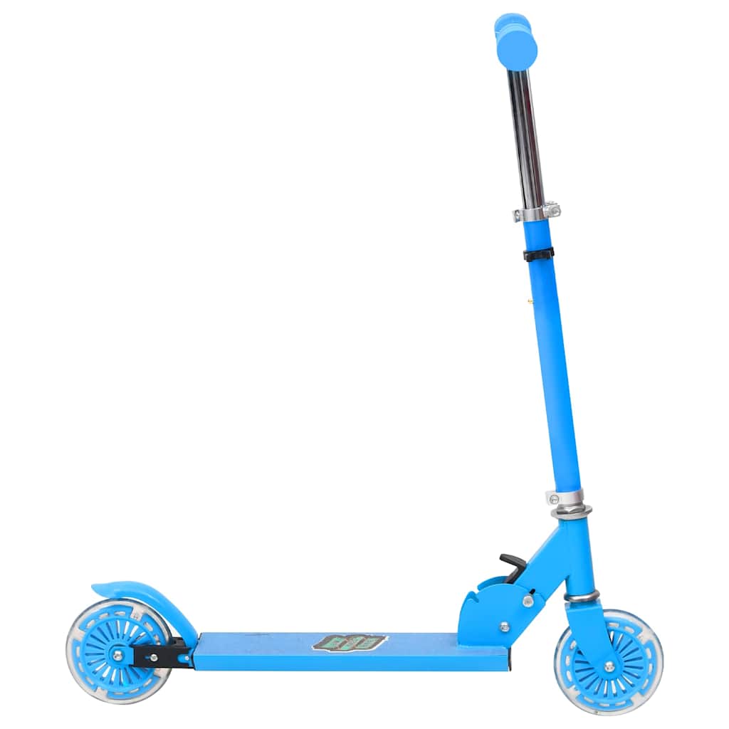 Monopattino Bambini 2 Ruote Manubrio Regolabile Alluminio Blu