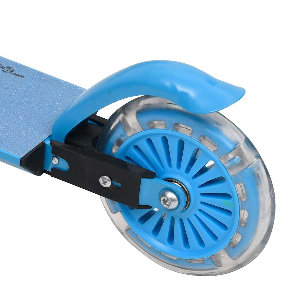 Monopattino Bambini 2 Ruote Manubrio Regolabile Alluminio Blu