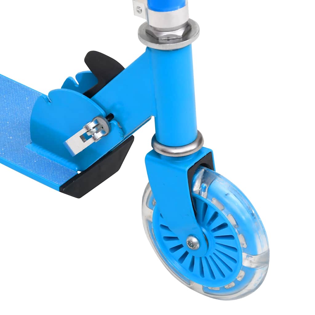 Monopattino Bambini 2 Ruote Manubrio Regolabile Alluminio Blu