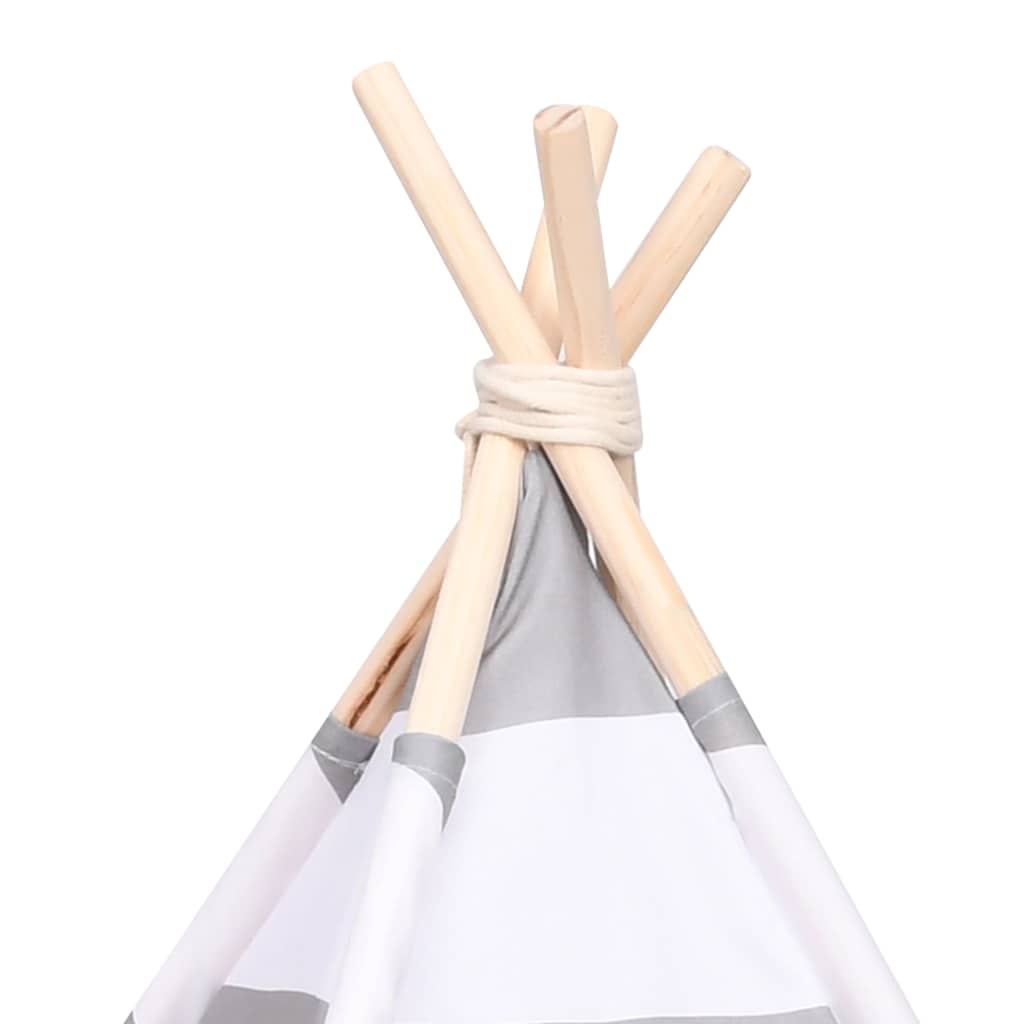 Tenda Tipi per Gatti con Borsa Microfibra a Strisce 60x60x70cm