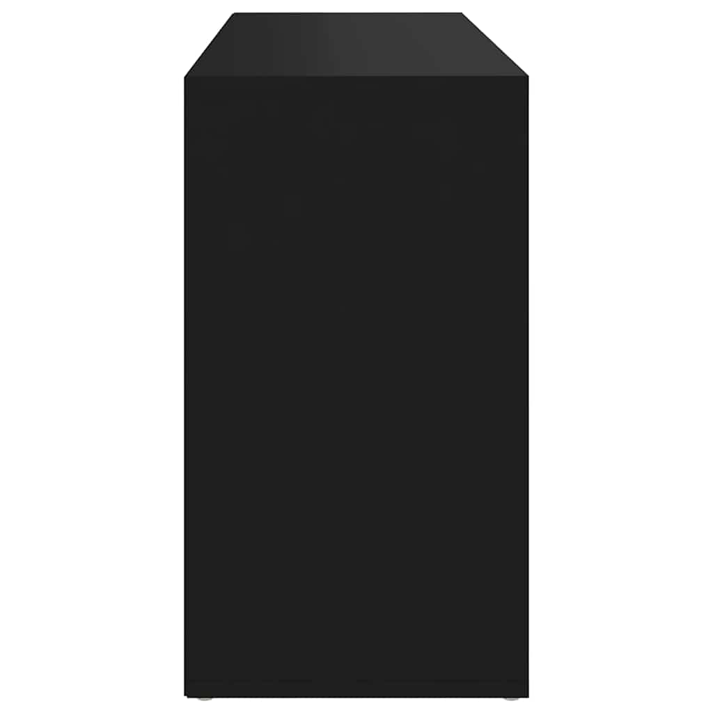 Scarpiera con Panchina Nera 103x30x55 cm Legno Multistrato