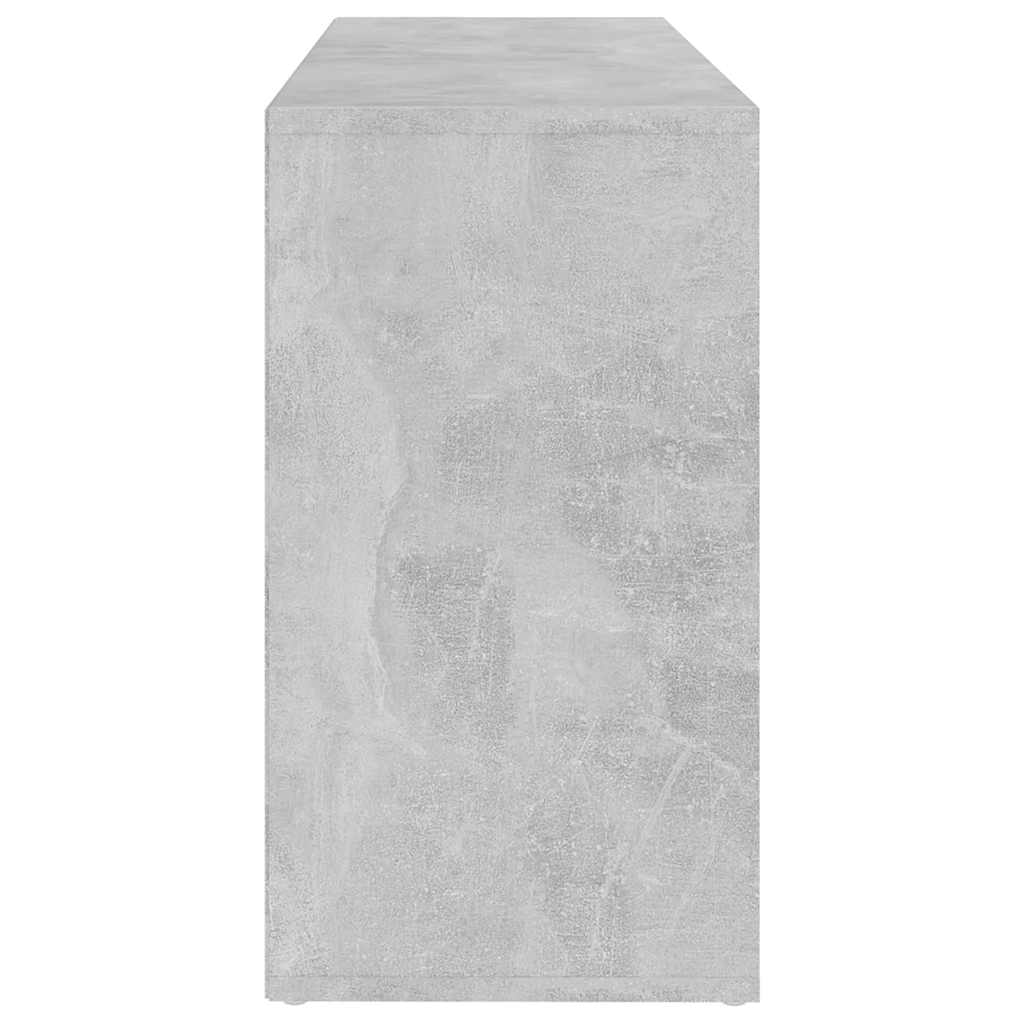 Scarpiera con Panchina Grigio Cemento 103x30x55cm Multistrato