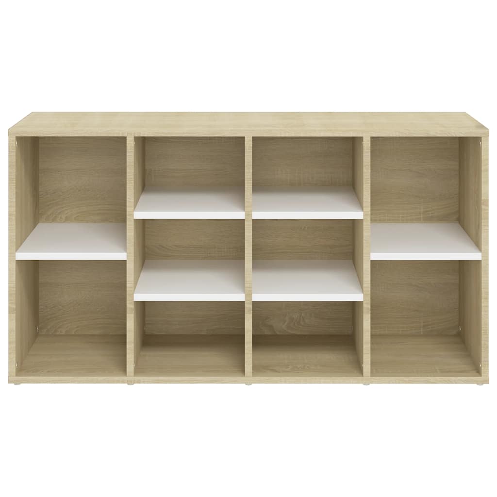 Scarpiera Panchina Bianca Rovere Sonoma 103x30x55 Multistrato