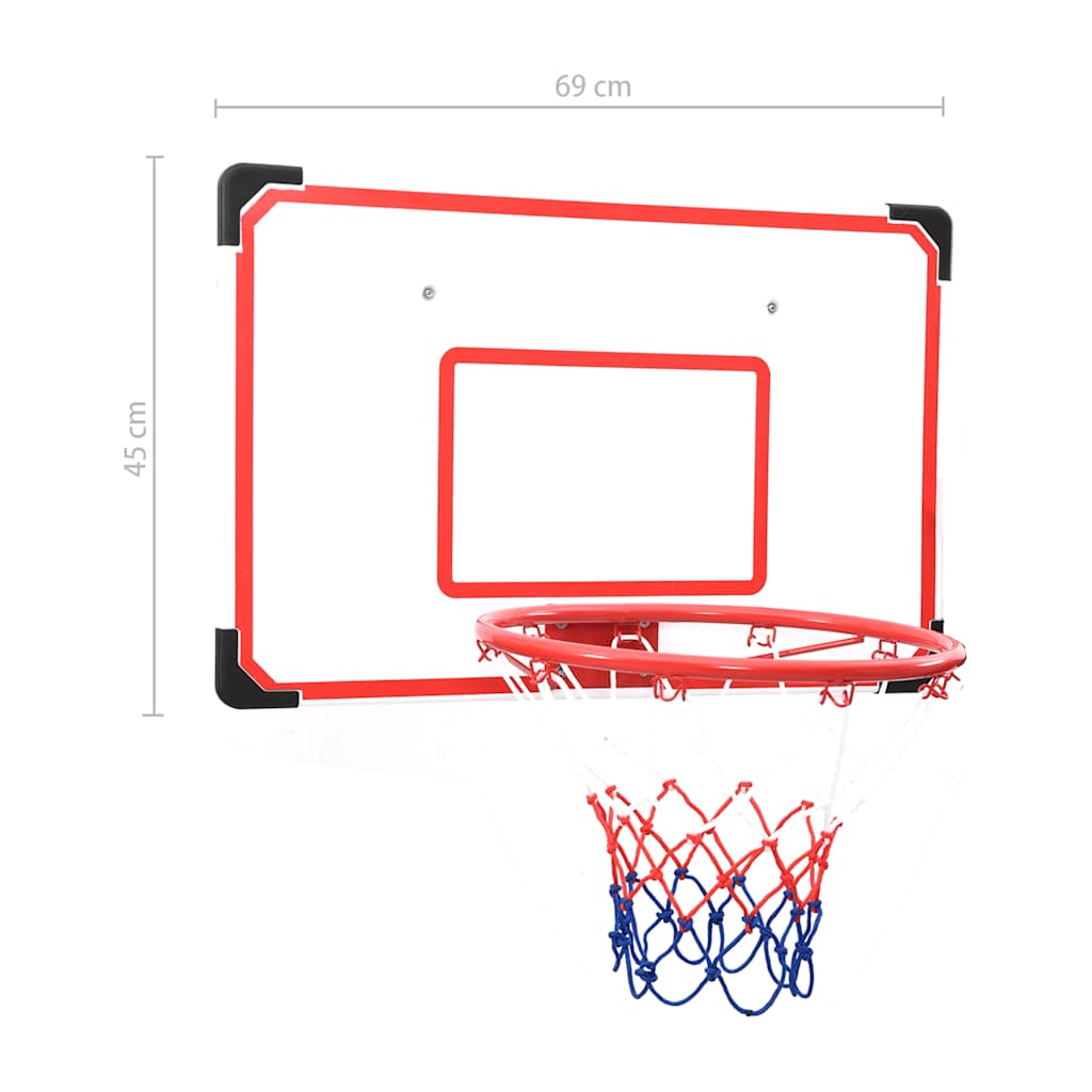 Set Tabellone da Basket da Parete 5 pz