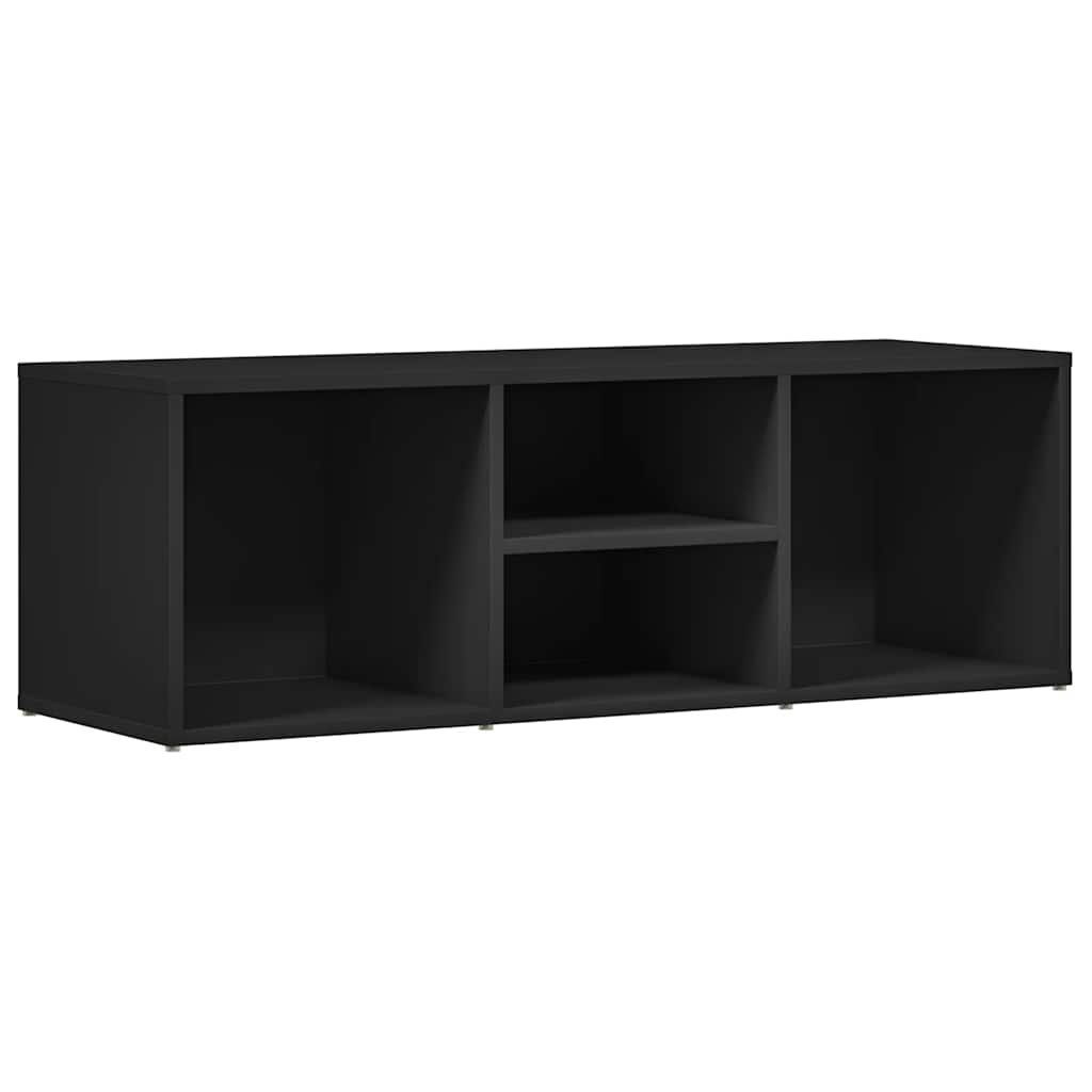 Panca Porta Scarpe Nera 102x35x35 cm in Legno Multistrato