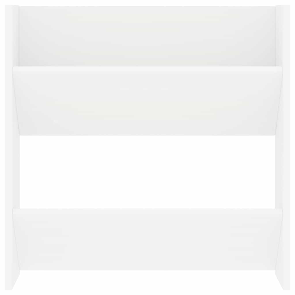 Scarpiere a Muro 4 pz Bianche 60x18x60 cm in Legno Multistrato