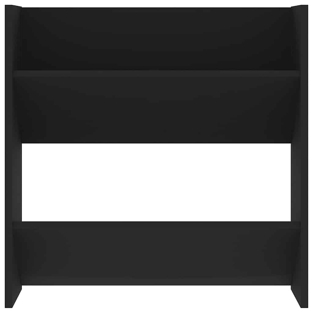 Scarpiere a Muro 4 pz Nere 60x18x60 cm in Legno Multistrato
