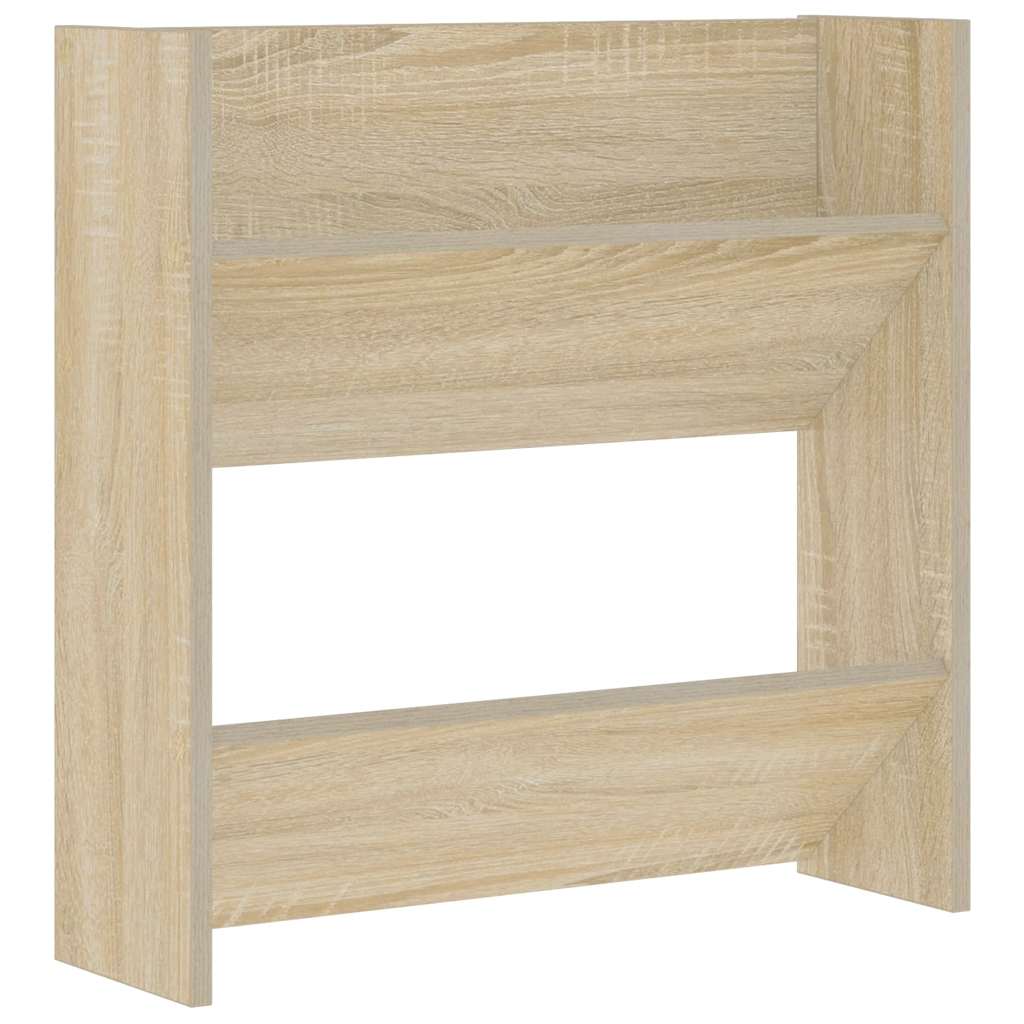 Scarpiera a Muro Rovere Sonoma 60x18x60 cm in Legno Multistrato