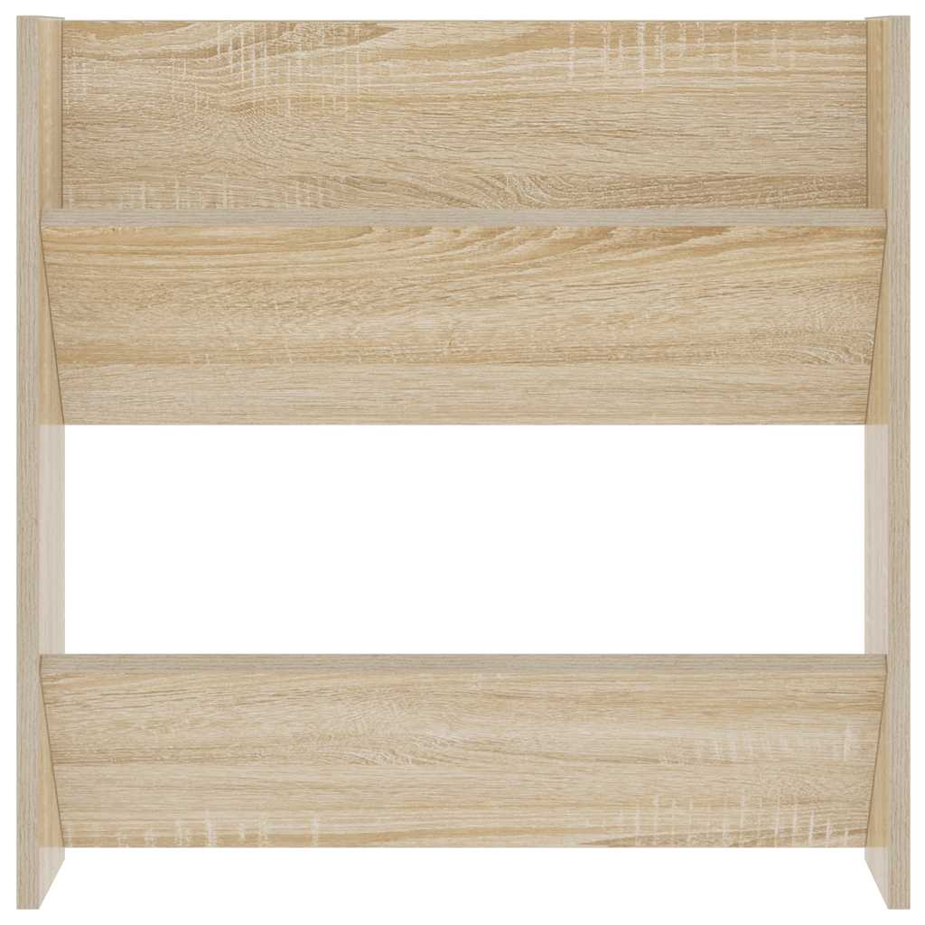 Scarpiera a Muro Rovere Sonoma 60x18x60 cm in Legno Multistrato