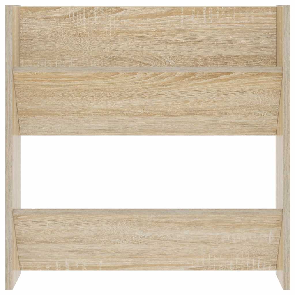 Scarpiere a Muro 2pz Rovere Sonoma 60x18x60cm Legno Multistrato