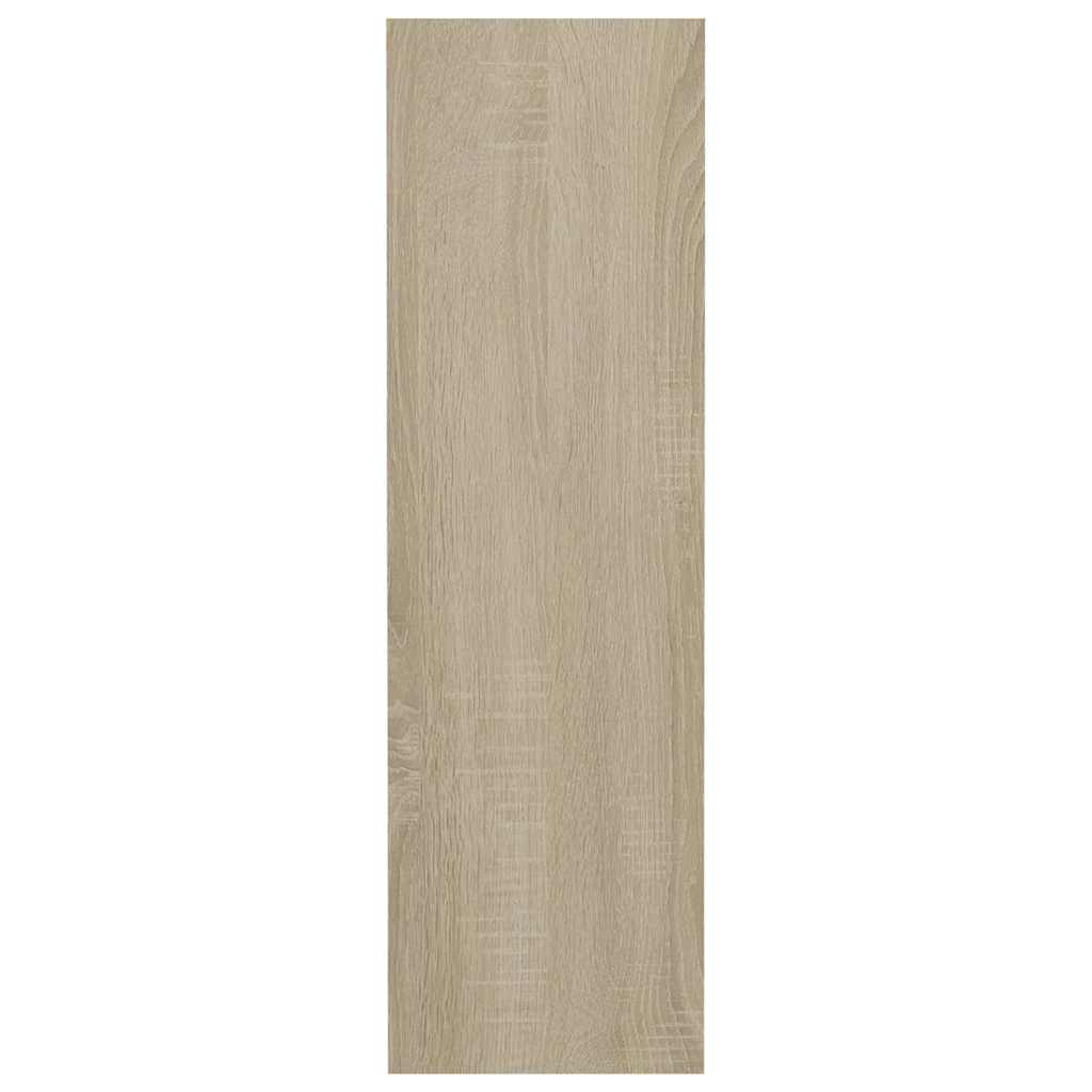 Scarpiere a Muro 4pz Rovere Sonoma 60x18x60cm Legno Multistrato