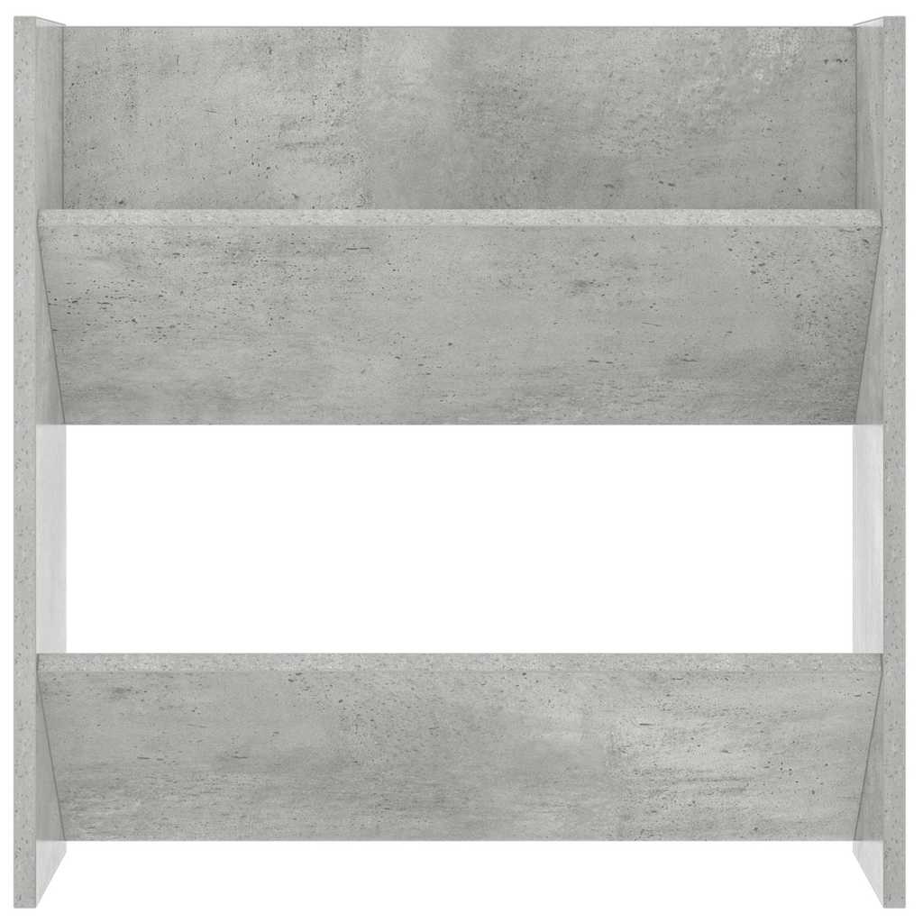Scarpiera a Muro Grigio Cemento 60x18x60cm in Legno Multistrato