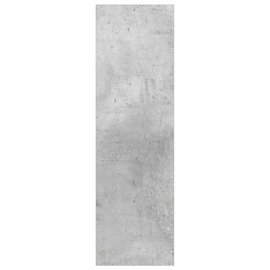 Scarpiera a Muro Grigio Cemento 60x18x60cm in Legno Multistrato