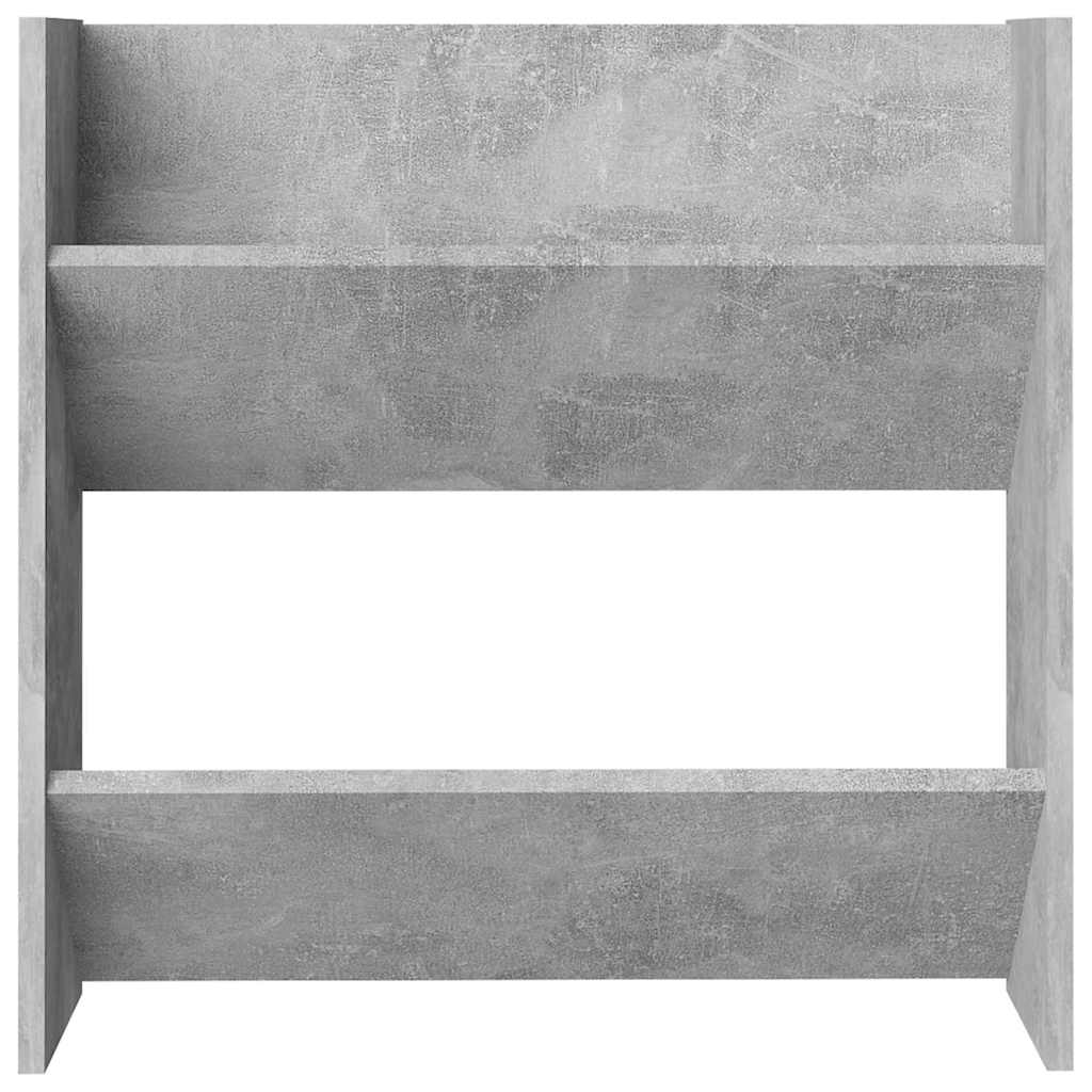Scarpiere Muro 4pz Grigio Cemento 60x18x60cm Legno Multistrato