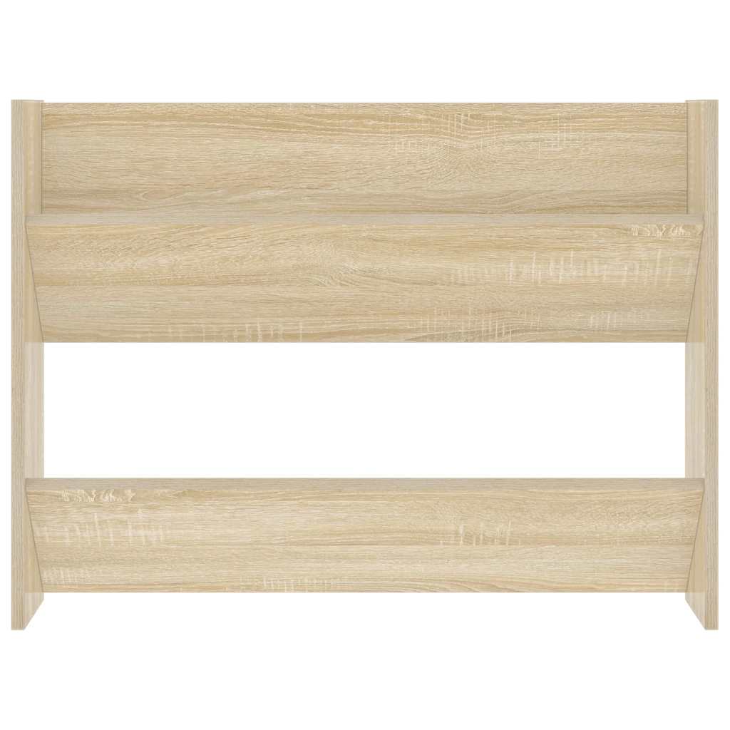 Scarpiera a Muro Rovere Sonoma 80x18x60 cm in Legno Multistrato
