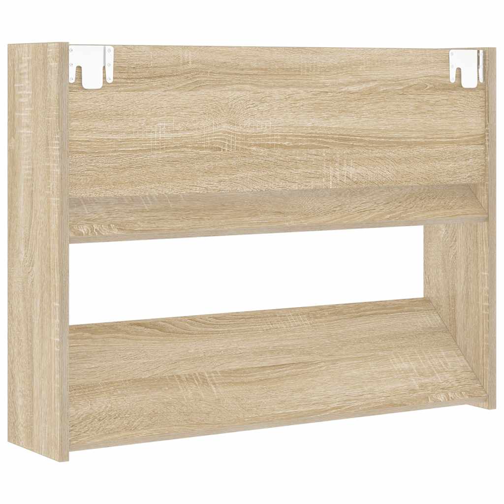 Scarpiera a Muro Rovere Sonoma 80x18x60 cm in Legno Multistrato