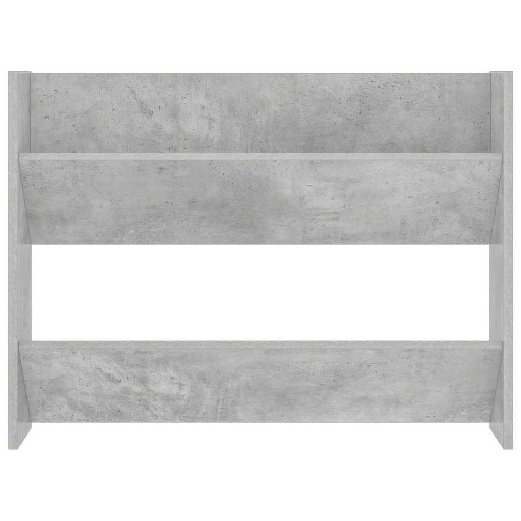 Scarpiere Muro 2pz Grigio Cemento 80x18x60cm Legno Multistrato