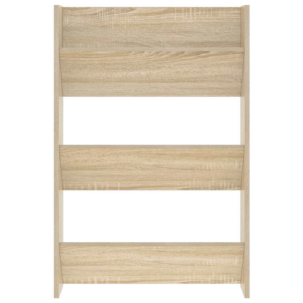 Scarpiera a Muro Rovere Sonoma 60x18x90 cm in Legno Multistrato