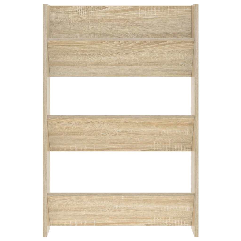 Scarpiere a Muro 2pz Rovere Sonoma 60x18x90cm Legno Multistrato