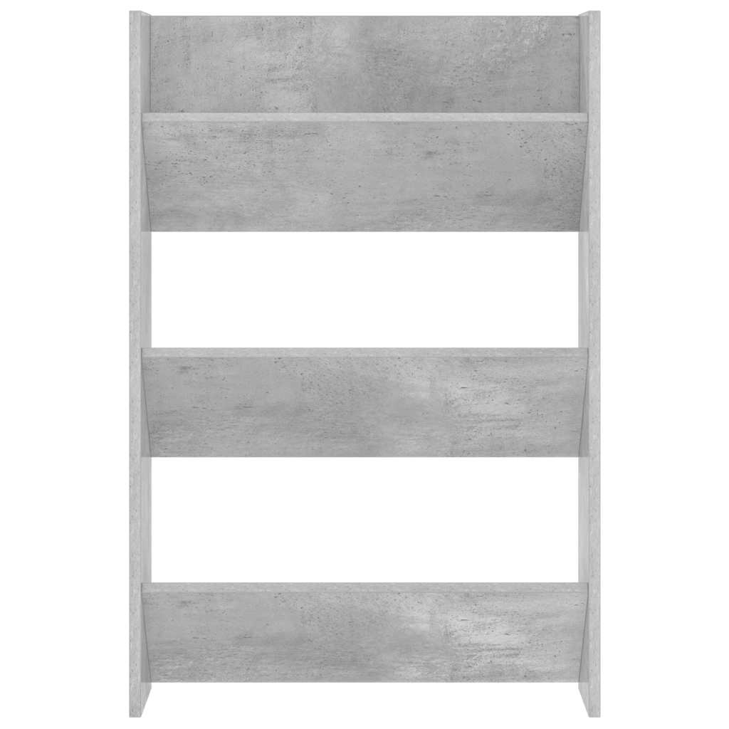 Scarpiere Muro 2pz Grigio Cemento 60x18x90cm Legno Multistrato