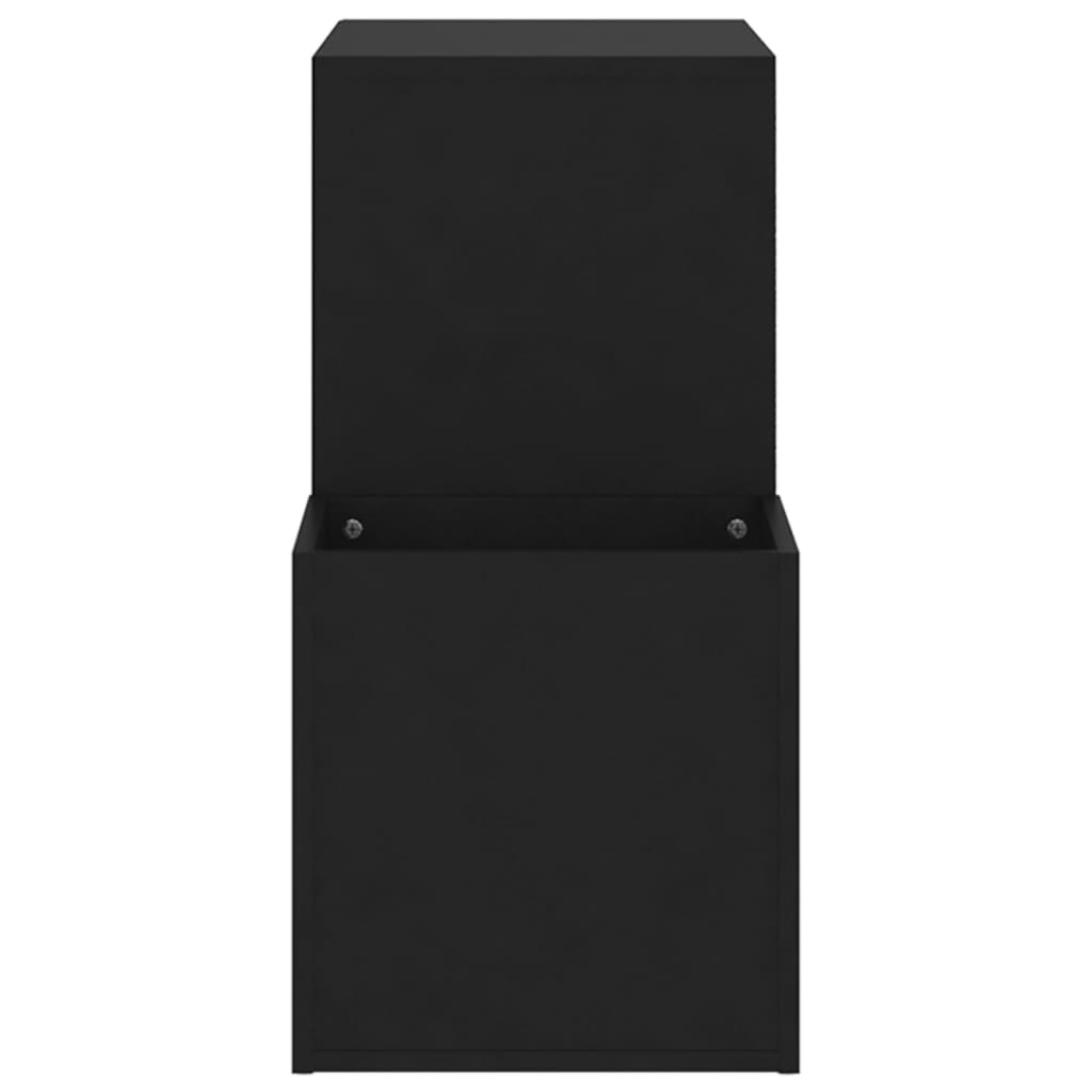 Scarpiera da Ingresso Nera 105x35,5x70cm in Legno Multistrato