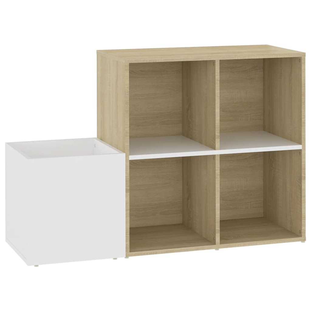 Scarpiera Ingresso Bianco Rovere Sonoma 105x35,5x70 Multistrato
