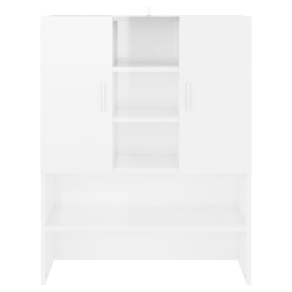 Mobile per Lavatrice Bianco Lucido 70,5x25,5x90 cm