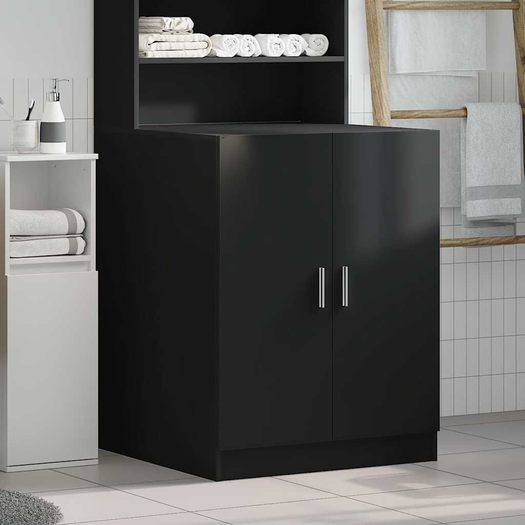 Mobile per Lavatrice Nero 71x71,5x91,5 cm
