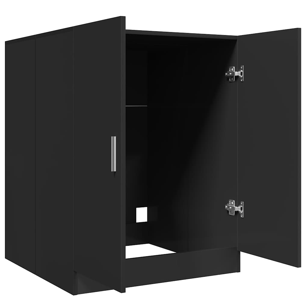 Mobile per Lavatrice Nero 71x71,5x91,5 cm