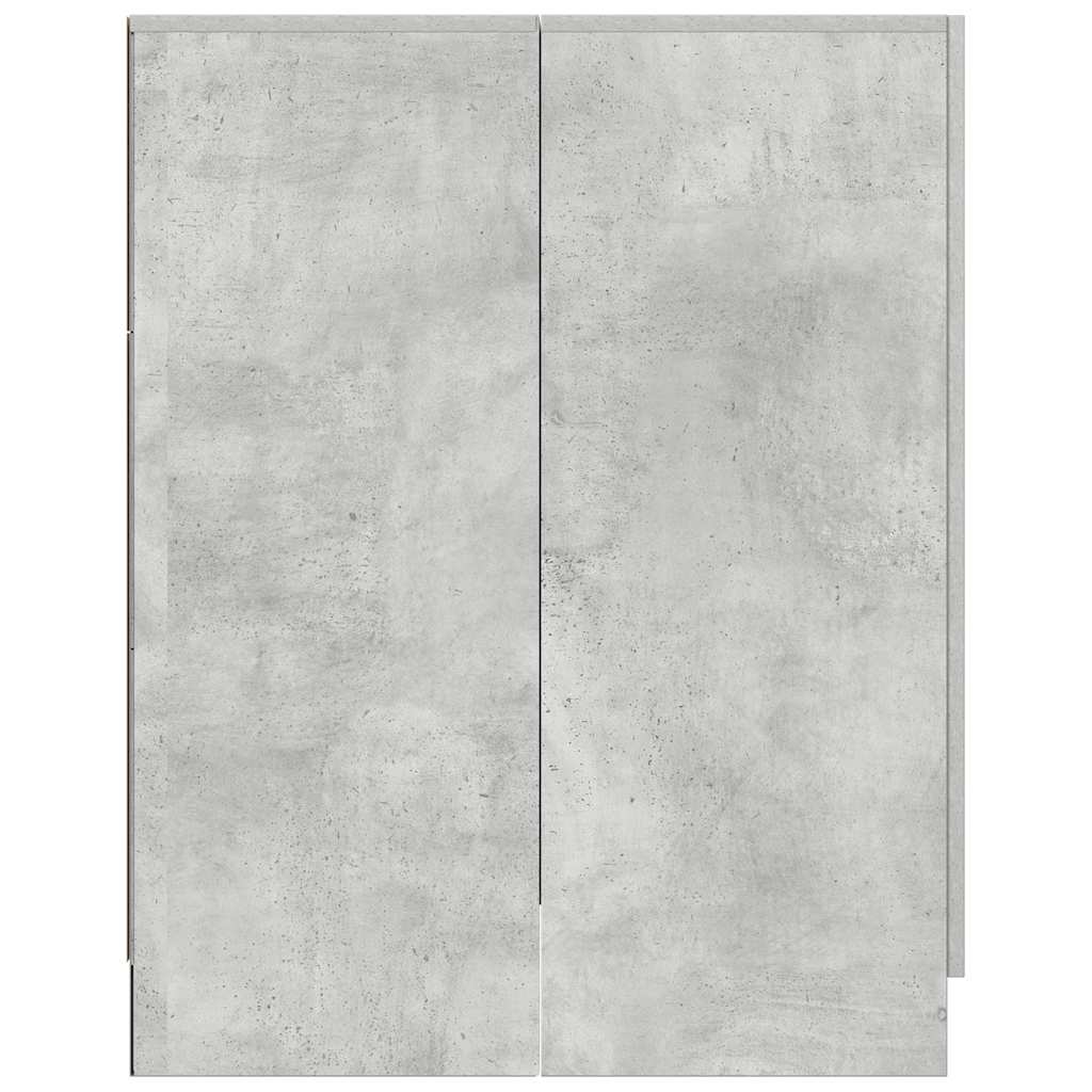 Mobile per Lavatrice Grigio Cemento 71x71,5x91,5 cm