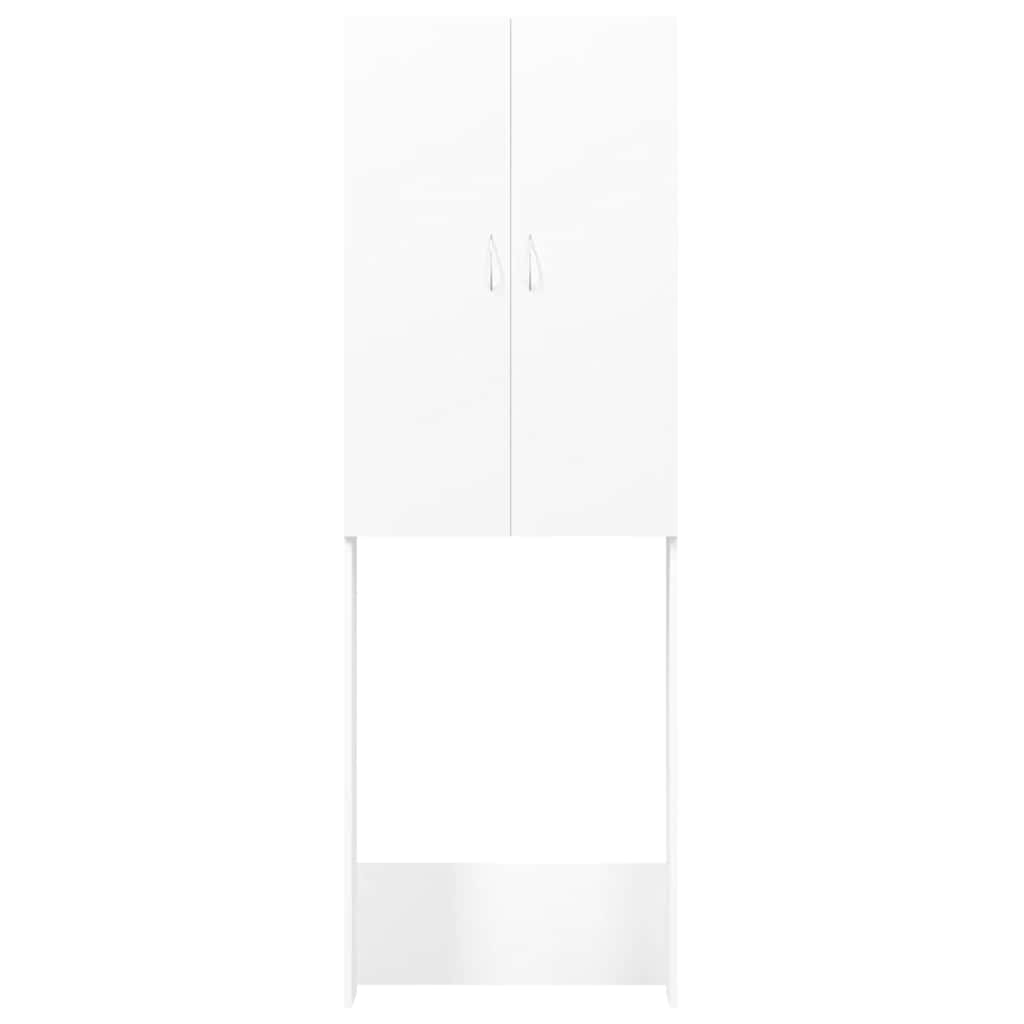 Mobile per Lavatrice Bianco 64x25,5x190 cm